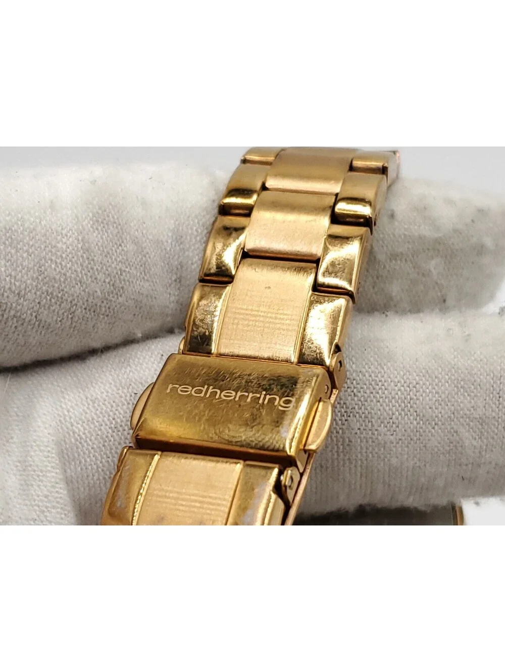 Redherring Quartz Watch New Battey Rose Gold Tone 34mm